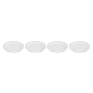 Le Creuset Stoneware Set of 4 Dinner Plates, 10.5" each, White