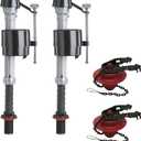 Fluidmaster K-400A-5004 Universal Toilet Fill Valve and 2 in. Toilet Flapper Repair Kit, 2- Pack