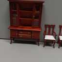 Dollhouse Miniature Dining Room Set