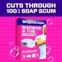 Mr. Clean Magic Eraser Sponge, Bathroom, Shower, Tub Cleaner, Soap Scum Remover, Bathroom Cleaning Supplies, Dawn Cleaning Power with Lavender Scent, Shower & Tub, 8ct