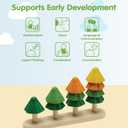 PlanToys Sort & Count Trees (5403) (Natur)