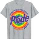 Pride Removes Stubborn Orange Stains Pride Month LGBTQ Retro T-Shirt XL
