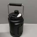 64 oz Insulated Water Bottle for Gym: Meoky Triple Wall Vacuum Stainless Steel Half Gallon Water Jug - Top and Side Handles, 2-in-1 Straw and Spout Lid, Cold for 36 Hrs, Leak Proof for Camping (Night)