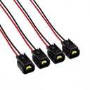 XYgdhqpt 4Pcs Ignition Coil Connector Plug Pigtail Harness Compatible with Honda Suzuki Yamaha Kawasaki (For Honda CRB series Suzuki GSXR series Yamaha YZF series Kawasaki ZX series)