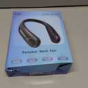 Portable Neck Fan,Hands Free Personal Wearable Bladeless Fan,6000mAh USB Rechargeable,360° Cooling,LED Display,4-Speeds,Birthday Gifts for Men Women Dad Mom,Valentines Day Gifts for Her Him (White)