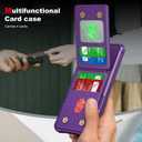 Fofvccv Wallet Case for Samsung Galaxy S24 FE with Card Holder Slots, Luxury PU Leather Folio Flip Kickstand Cover Shockproof TPU Phone Case for Galaxy S24 FE - ZM Purple