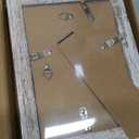 Hongkee 5x7 Picture Frame Set of 2, Made of Real Glass and Distressed White Wooden Frame - Display Pictures 4x6 with Mat or 5x7 Without Mat, 5 by 7 Photo Frame for Wall or Tabletop Display