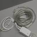 20ft Rope Lights Outdoor, Connectable & Flexible Tube Lights with 8 Modes Controller,Waterproof White LED Rope Lighting for Deck,Garden,Pool,Patio,Bedroom,Party,Indoor & Outside Landscape Lighting