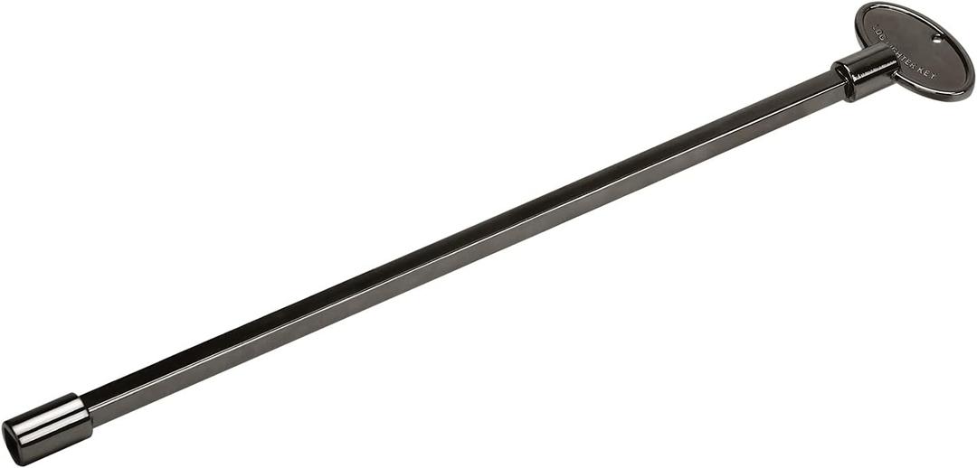Skyflame Universal Gas Valve Key Fits 1/4" and 5/16" Gas Valve Stems, for Fire Pit and Fireplace, Flat Black - 12 Inches