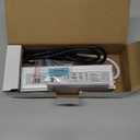 LED Driver 60 Watts Waterproof IP67 Power Supply Transformer Adapter 100V-265V AC to 12V DC Low Voltage Output with 3-Prong Plug 3.3 Feet Cable for LED Light, Computer Project, Outdoor Light