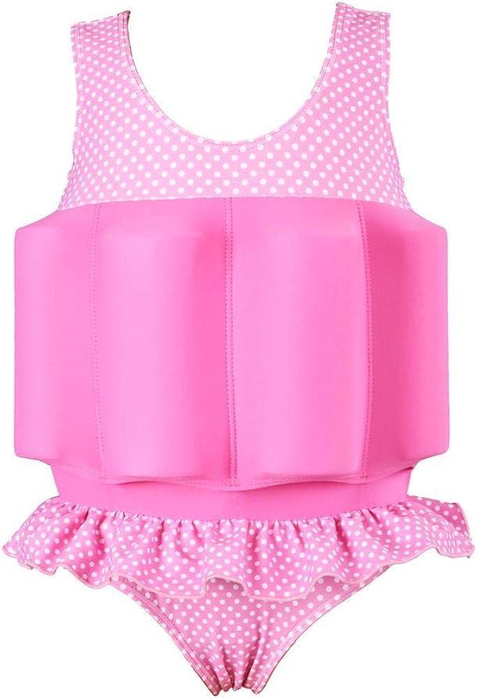 IBTOM CASTLE Baby Boy Girls One-Piece Swimsuit Summer Suit Holiday Beach Sport Bathing Suit Swimwear Swim Vest (18-24 Months, Pink)