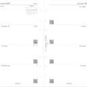 Filofax Calendar Diary Refill, Personal/Compact Size, Week-to-View, White Paper, Unruled, English, 2025 (C68421-25)