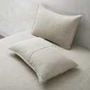 ATLINIA 100% Linen Pillowcases Set of 2, King Size 20" x 36" Pillow Case, Linen Pillow Sham