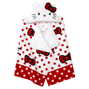 Hello Kitty Beach Towel Set - Bundle with 27x54 Hello Kitty Pool Towel Plus Decal and More | Beach Towel for Kids and Adults
