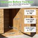 Dual Trash Can Pull Out Under Kitchen Sink Counter, NO CAN, Slider for Double 35Qt Bins(7-9 Gal), Recycling Bin & Garbage Can Pullout Kit, Quiet Close Sturdy Shelf, Requires Cabinet 16"W*17"H*23"D