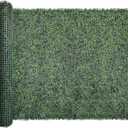 Bybeton Artificial Ivy Privacy Fence Screen,60"x120" (50 Sqft) UV-Anti Faux Boxwood Leaves Grass Wall Roll for Patio Balcony Privacy, Garden, Backyard Greenery Backdrop and Fence Decor