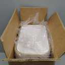 Cesun Small Bathroom Trash Can with Lid Soft Close, 5 Liter/1.3 Gallon Stainless Steel Garbage Can with Removable Inner Bucket, Step Pedal, Slim Waste Basket for Toilet, Office, Bedroom (White&Gold)