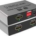 HDMI Splitter 1 in 2 Out 4K 60Hz - EDID Clone, HDCP2.2, HDR, Dolby Atmos, Dolby Vision - Compatible with Firestick 4k Max, PS3/PS5 & Elgato HD60s/x/Pro, Apple TV 4K, Retrotink, Roku Stick