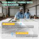1708 Biaxial Fiberglass Cloth | 50" X 10 Yard Fiberglass Mat Roll & Sheet, Heavy Duty Fiber Glass for Boat Repair, Molding, Roofing, Compatible with Epoxy & Polyester Repair