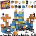 Magnetic Blocks 116 Pcs Halloween Building Toys for Kids, Magnets Cubes Stacking Toys Games for Boys Girls 3+, STEM Montessori Sensory Creative Halloween Party Favors Birthday Building Blocks Gifts