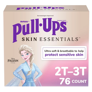 Pull-Ups Girls' Skin Essentials Potty Training Pants, Training Underwear, 2T-3T (16-34 lbs), 76 Ct