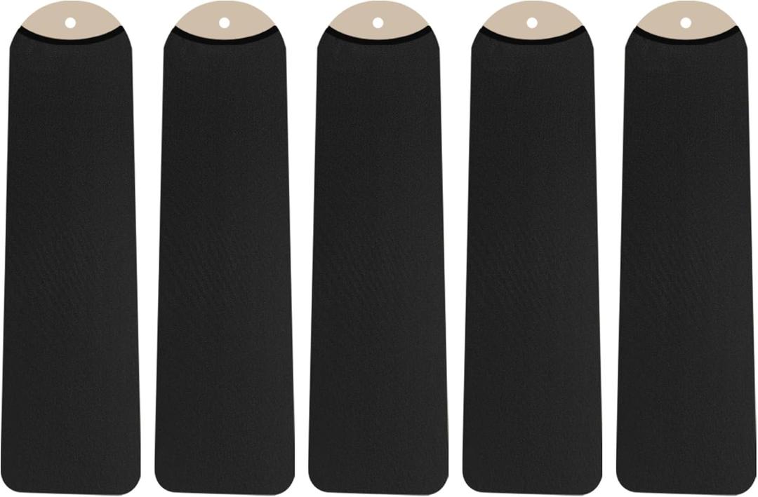 5 Pack Fan Blade Covers Suitable for Most Ceiling Fan Blades- Fits fan blades 5-6" wide, 19.5-22" long (Black)