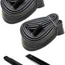 SCK 2 Pack 26 Inch Bike Tubes Plus 2 Tire Levers, 26x1.75/1.95/2.10/2.125 Schrader Valve MTB Bike Inner Tubes