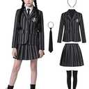 Slivomi Kids Halloween Costume for Girls Academy Uniform School Suits Halloween Cosplay Party Black SV059 XL