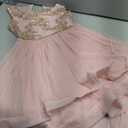 Speechless Girls 7-16 Tween Maxi Dress with Wide Ribbon Hem for Formal Dance Or Party
Ballerina Pink Sequin and Mesh Dress Size 10 Rose/Gold