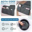 hyha Waterproof Dog Blanket, Reversible Pet Bed Blanket, Soft Sofa Couch Cover for Dogs Washable, Waterproof Pet Couch Covers for Sofa Puppy Cats Furniture Protector(22"D x 67.3"W x 13"H, Dark Grey)