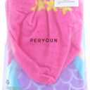 Child 100% Cotton Hooded Towel 24 x 48 inches (Mermaid) (Pink)
