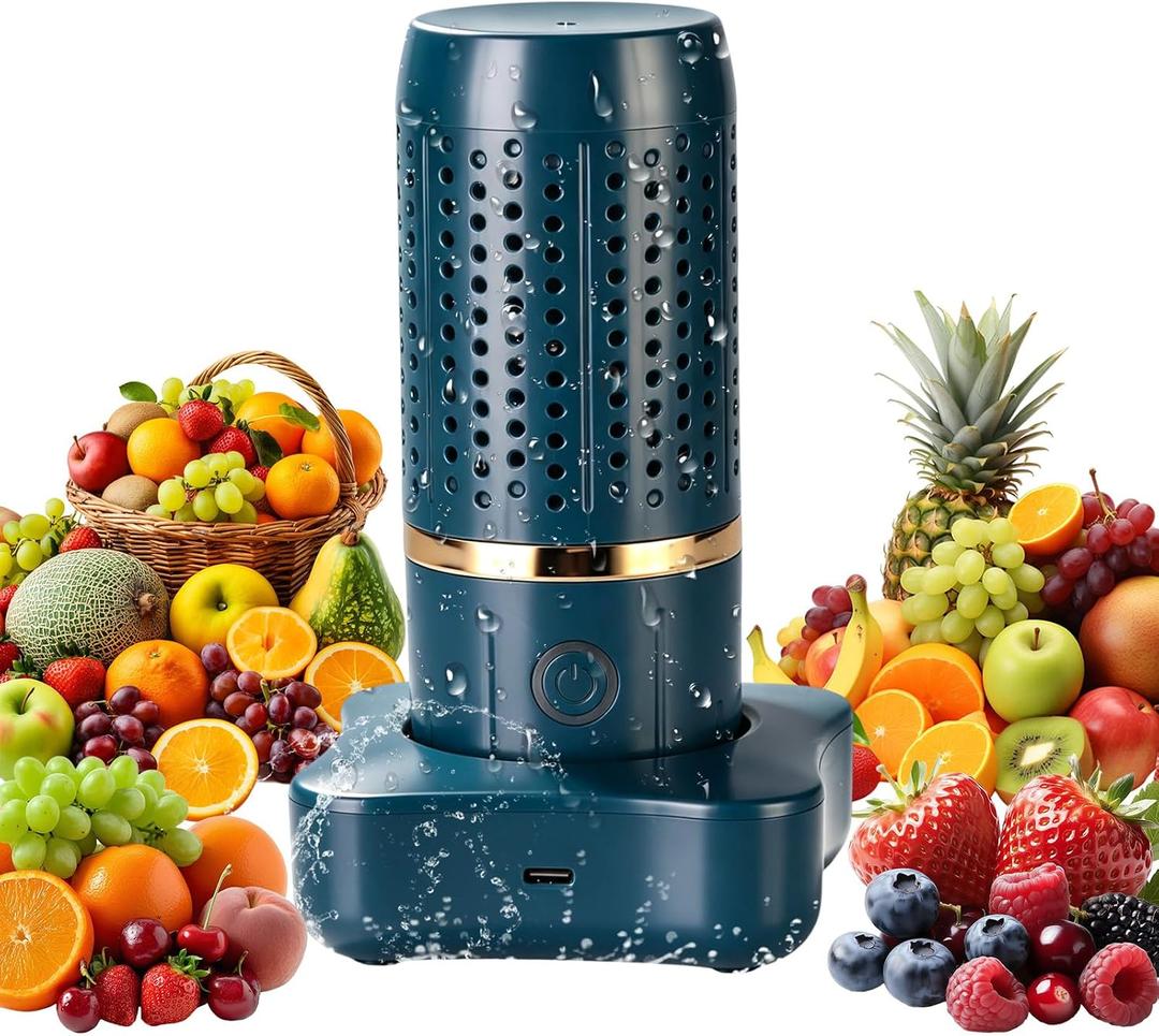 Purepod Produce Cleaner, Portable Capsule OH-ion Fruit & Vegetable Washer