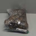 Amazhiyu Women's Faux Fur Zip Up Vest Coats Lapel Sleeveless Jackets with Pocket Brown, Large