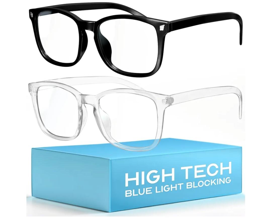 livho High Tech Blue Light Glasses - Advanced up to 99% Blue Light Blocking Computer Glasses - Screen Fatigue & UV Protection
Color: *B1 Light Black+clear