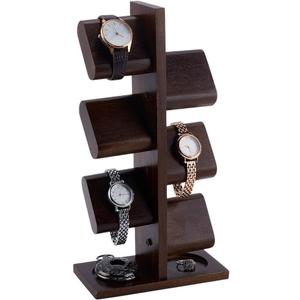PH PandaHall Wooden Watch Holder Stand Watches Display Tower Watch Display Racks Multiple Watches Organizer Tabletop Jewelry Holder for Father's Day Men Gifts
