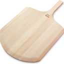 New Star Foodservice 50332 Restaurant-Grade Wooden Pizza Peel, 18" L x 16" W Plate, with 8" L Wooden Handle, 26" Overall Length