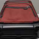 KROSER Hardside Expandable Carry On Luggage 22x14x9 Airline Approved With Front Business Pockets, 20 Inch Suitcases with Wheels, Carry on Suitcase with TSA Lock & USB Port, Black-Dark Red