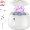 Minthouz Ultrasonic Retainer Cleaner Machine, Dental Pod for Denture, Mouth Guard, Aligner, Night Guard, Toothbrush Heads, Jewelry, 48kHz Retainer Cleaner with 200ML Capacity for All Dental Appliances