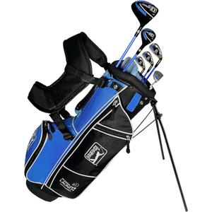 PGA Tour Youth Golf Club Set for Ages 8-12 (48-52) and 12+ (52+), Right and Left-Handed Kids Golf Sets  Beginner Junior Golf Clubs with Lightweight Stand Bag, Mallet Putter, Hybrid, Driver PGA Tour Youth Golf Club Set for Ages 8-12 (48-52) and 12+ (52+), Right and Left-Handed Kids Golf Sets  Beginner Junior Golf Clubs with Lightweight Stand Bag, Mallet Putter, Hybrid, Driver