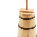 Butter Churner Old Fashioned Wooden-Style, 30 cm Tabletop Manual Dash Churn, 3 L / 3.2 Qt Capacity, Removable ~40 cm Plunger, Farmhouse Butter Maker for Home Kitchen, Hand-Operated Easy-Clean