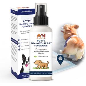 Potty Training Spray for Dogs 5 fl oz /150ml Dog Pee Training Aid for Puppies & Adults Dogs Helps Guide Dog to Pee Pads or Designated Areas Safe Plant-Based Attractant for Indoor & Outdoor Use