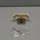 BOZWELL Double Towel Hooks for Bathroom Light Brushed Gold Wall MountSimple Modern Square Style Coat Robe HookStainless Steel Heavy Duty Door Hanger for Bathroom Bedroom Kitchen Hotel Pool 1502-G-1