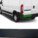 Rear Door Trim Back Door Molding Panel Trim Exterior Barn Door Plastic Trim Cover Fits for Ram Promaster 1500 2500 3500 Cargo Van 2019 2020 2021 2022 2023 2024 1ZT57JXWAB (Left Side, Black)