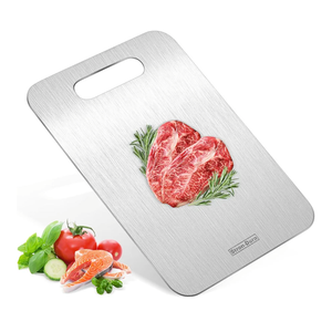 Stron- Dura Cutting Board - 304 Food Grade Stainless Steel Cutting Boards for Kitchen- for cutting Meat, Fruit, Vegetables, Outdoor or Indoor 11.5" X 8" (1, Small)