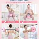kisnbld Adjustable Dumbbell Set, 13/18/22/35LBS SoftShell Weight Set with Connector 4-IN-1 Dumbbell Set Used as to Barbell & Kettlebell for Home Gym, Fitness Exercise for Men Women Beginners
