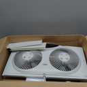 Bionaire Window Fan with Reversible Airflow Blades 3-Speed Settings, Programmable Thermostat, LED Display, Remote Control, Fits 2436" Windows, No Assembly Required
