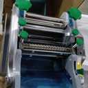 NEWTRY Commercial Pasta Maker Machine Electric Dough Roller Noodle Making Machine with 2/6mm and 2.5mm Round Blade Thickness Adjustable for Fettuccine Pasta 110V