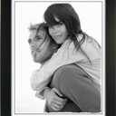 Malden 8x10 Picture Frame - Wide Real Wood Molding, Real Glass - Black
