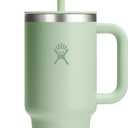 Hydro Flask 32 Oz Travel Tumbler with Handle, Lid and Straw - Insulated Stainless Steel in 32 Oz Aloe Green