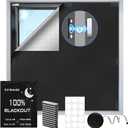 100% Magnetic Black Out Window Cover 57x35 Blackout Blinds No Drill, Portable Black Out Shades Blackout Curtains for Bedroom,RV,Nursery,Media Room with Strong Magnets
